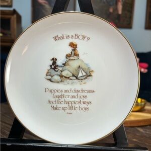 Vintage Holly Hobbie mini plate